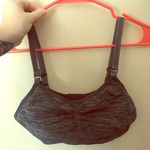 Gray XL nursing bra never used
